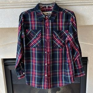 Holiday plaid boys size small shirt
